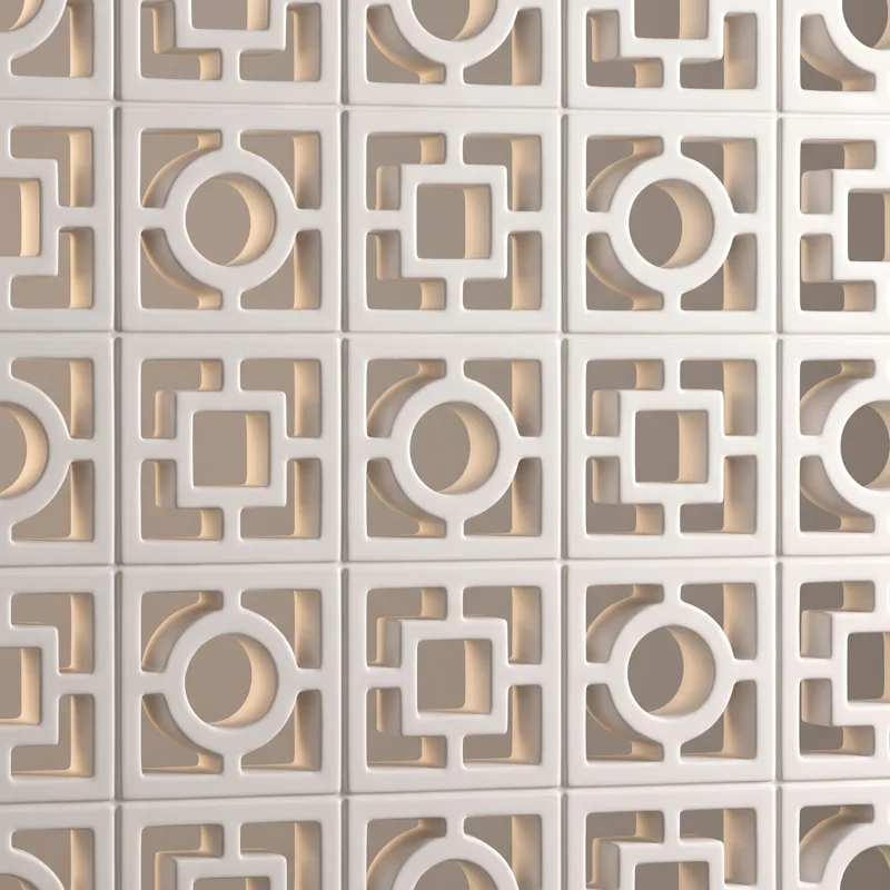 Ceramic breeze blocks texture