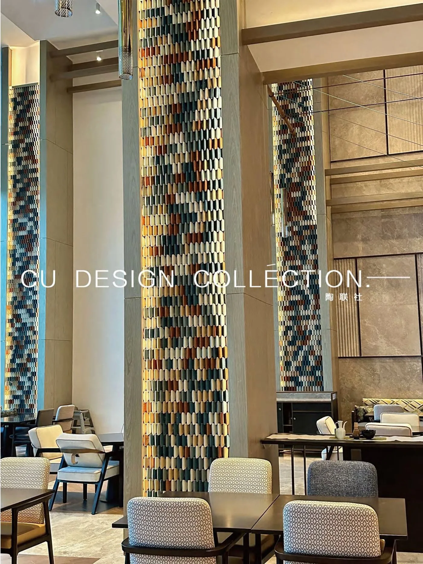 Handmade tiles in a finished interior