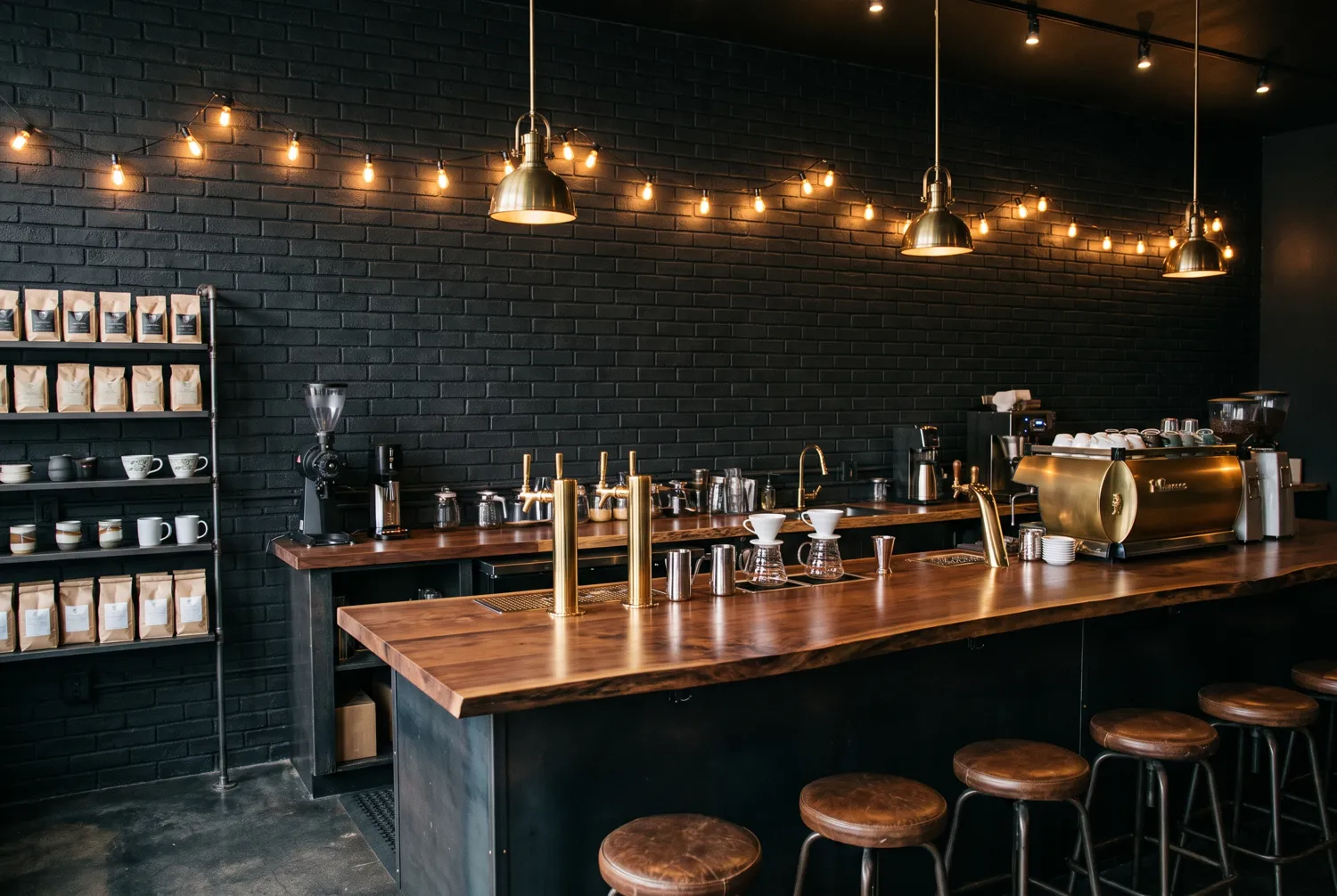 Café · black brick — flexible ceramic