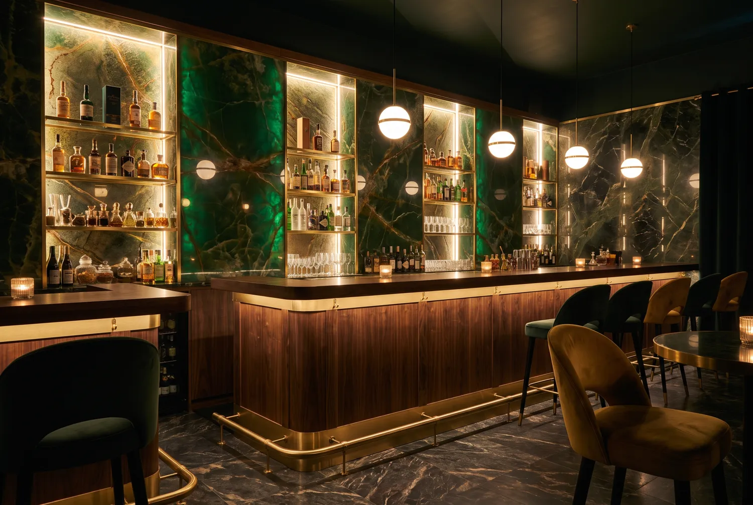 Bar · green stone — flexible ceramic